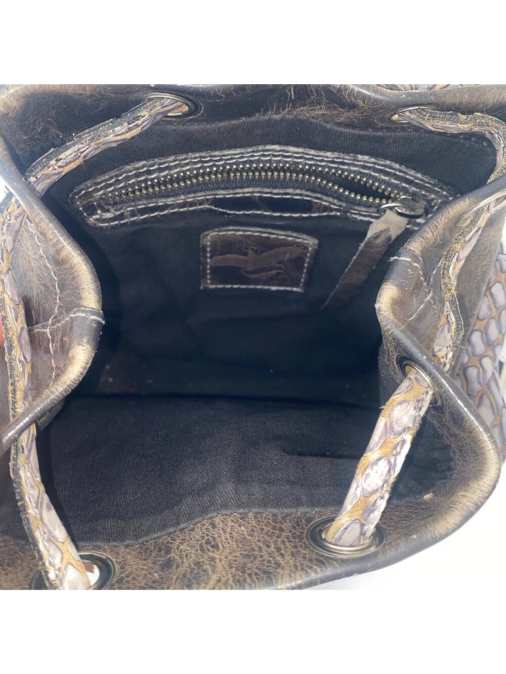 Freebird Brett Backpack Leather Purple - Picture 8 of 13